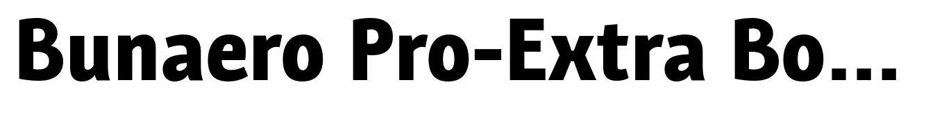 Bunaero Pro-Extra Bold Cl